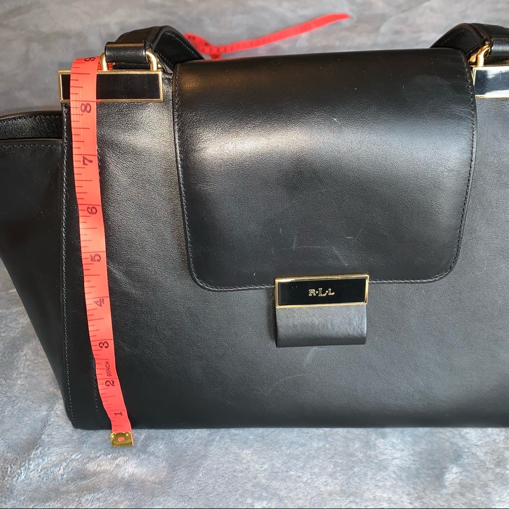 Ralph Lauren leather black shoulder bag - Picture 11 of 14